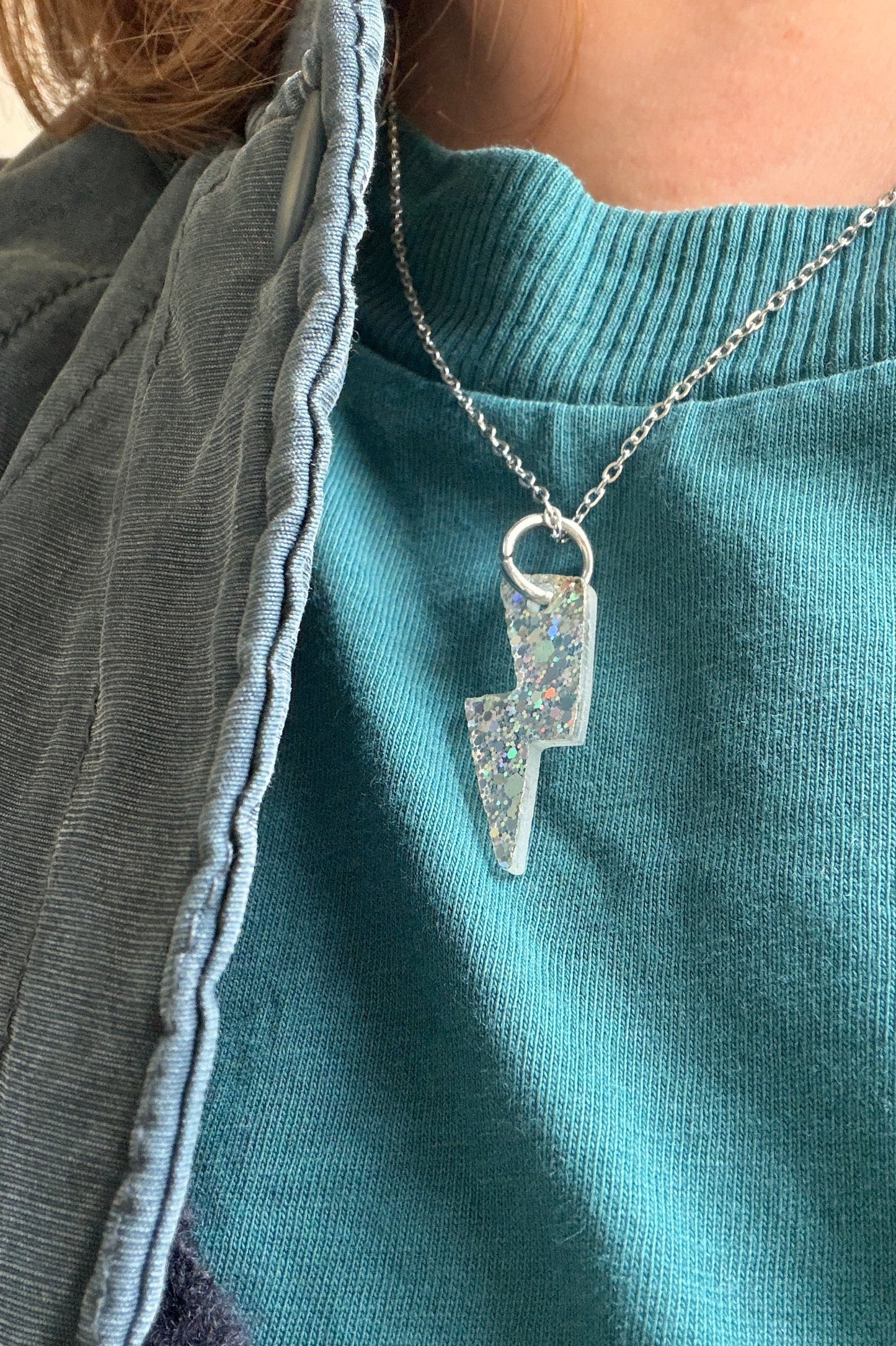 Disko Disko Glitzernder Acrylglas-Anhänger