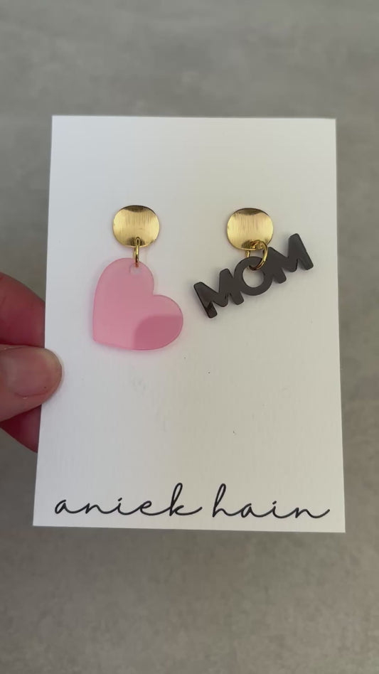 MOM-Herz grau