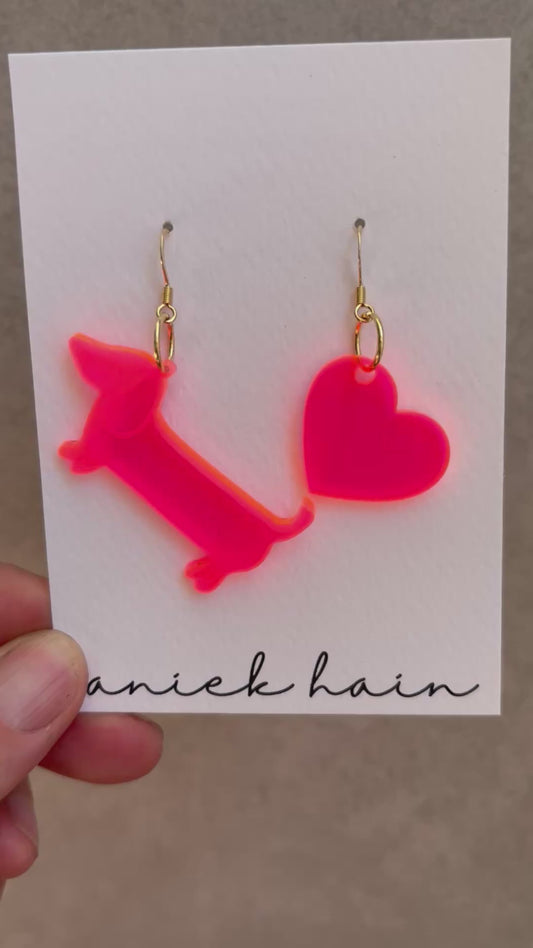 Wuffi Neon Pink Ohrringe